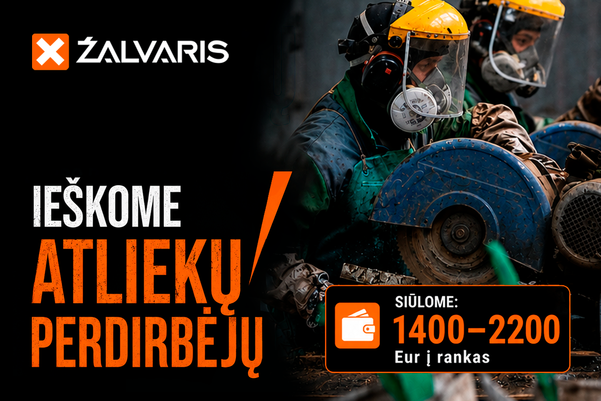 Ie&scaron;kome atliekų perdirbėjų Kaune!&nbsp;